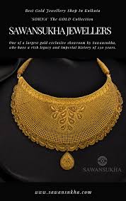 Best Gold Jewellery Shop In Kolkata Sawansukhajewellers Goldjewellery Gold Fashion Necklace Gold Necklace Designs Gold Jewelry Fashion