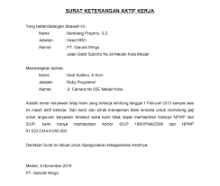 Surat keterangan kerja adalah surat yang memuat pernyataan bahwa seseorang yang bekerja di suatu tempat. Download Gratis Contoh Surat Jalan Psbb
