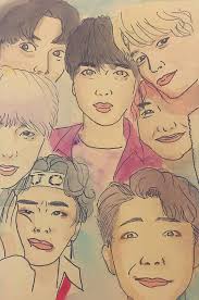 Blending stump (you can use paint brush /makeup brush or cott. Bts Fanart All Members Army S Amino