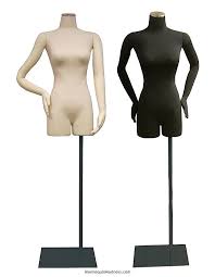 Attractive, modern display mannequin form. Female Half Leg Body Mannequin Torso With Bendable Cloth Arms White Jersey Dresses Womens Dresses Dress Form