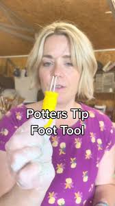 Potters Tip Foot Tool #madewithmud #thehappypotter #clay #pottery  #potterywheel #handbuildingceramics #foottool #educational #potterstip  #howto