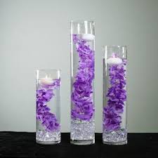Candles are another classic wedding reception centerpiece. Wedding Centerpiece Floating Candle Centerpiece Blue Decor Etsy