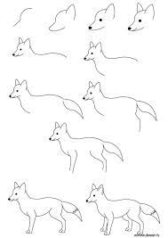 hayvan resimleri nasil cizilir mimuu com drawing fox drawings how to draw steps