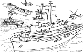 Click the submarine and warship coloring. Warship Transportation Printable Coloring Pages