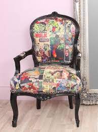 louis black frame hulk avengers superhero vintage comic book chair furniture chair superhero room