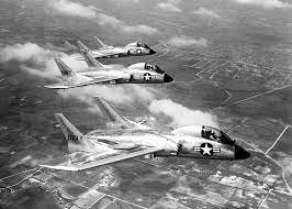 Vought F7u 3 Trio In Flight Us Navy Aircraft Aircraft Us Military Aircraft