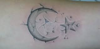Sticker, print or tattoo design vector illustration. 31 Moon And Stars Tattoos With Symbolic Meanings Tattooswin