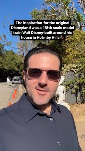 Walt Disney credited a 1/8th scale model train he built in his own backyard  with the inspiration that lead to the idea to build a theme park you may  have heard of… @disneyland 🚂, ., ., ., ...