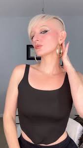 I’ll be your blonde tonight if thats what you like 🎶💖✨, @spencerpratt  @heidimontag , #pixiecut #pixie #undercut #shorthair