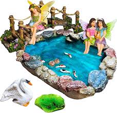 We did not find results for: Buy Fairy Garden Fish Pond Kit Miniature Bridge Fairy Garden Figurines With Accessories Hand Painted Set Of 6 Pcs For Outdoor Or House Decor Online In Vietnam B07ctyf111
