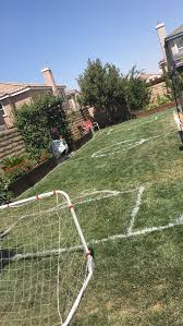 But what does the football stadium of the future have in store for the supporters? Soccer Theme Party Have To Give Credit To My Husband For This Great Idea Painting Our Backyard Same As The Soccer Field Our Backyard Sports Backyard Soccer