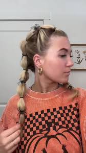 Halloween Bubble Braids Tutorial