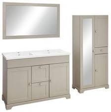 Meuble Charme Taupe 120 Cm Double Plan Vasque Brico Depot Meuble Sous Vasque Meuble Vasque Vasque Salle De Bain