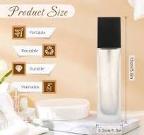 Amazon.com: BOSMIOW 4Pcs 60ml/2oz Frosted Glass Liquid ...