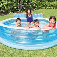 Jardin Intex 57190np Piscine Gonflable Avec Fauteuil 224x216x76 Cm 590l