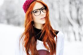 Makeup · 1 decade ago. Beanie And Glasses Thumbs Up Red Hair And Glasses Red Hair Makeup Red Hair Shirt