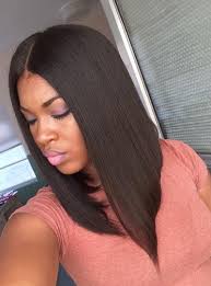 shoulder length straight bob hair full lace wig bob004