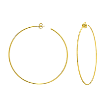 Know the ropes large snake chain hoop earrings. Large Open Hoop Earrings 2 40 Inches 14k Yellow Gold Gold Jewelry Stores Long Island Fortunoff Jewelry Fortunoff Fine Jewelry