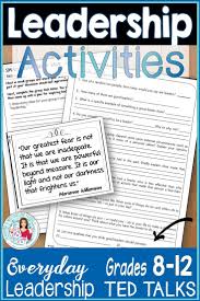 Leadership Activities Ted Talks Lesson Classroom Management Leadership Activities Leadership Coaching Leadership