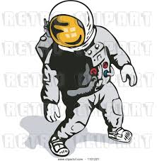 Animation astronaut in a space suit. Vector Clip Art Of Retro Cartoon Astronaut Walking In A Space Suit By Patrimonio 35470