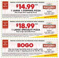 Mountain Mike S Pizza Coupon Codes Coupons Codes Online November 2020 Takecoupon Com