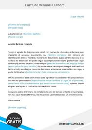 Cuando mencionamos carta de poder simple hacemos referencia a su formato, el cual es básico, de fácil lectura y redacción. Ejemplos De Cartas De Renuncia Para Descargar Gratis En Word