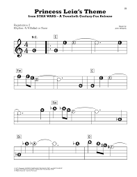 Download John Williams Princess Leia S Theme From Star Wars A New Hope Sheet Music Notes Chords Download Printable Pdf 478339 Score