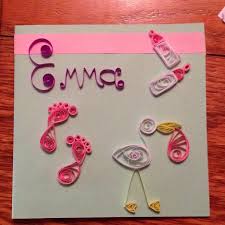 Personal Card For Baby Shower Quilling Paper Quilling Quilling Quilling Designs