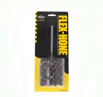 Flexible Cylinder Hone: 2-1/4" Max Bore Dia, 80 Grit, Aluminum Oxide
