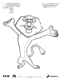Madagascar Coloring Pages Madagascar 2 Alex Lion Coloring Pages Coloring Pages Coloring Pages For Kids