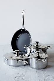 Le Creuset 3 Ply Stainless Steel 3 Piece Sauce Pan Set Silver Mushroom Stainless Steel Cookware Stainless Steel Dishwasher Stainless Steel
