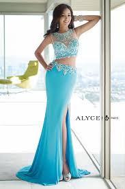 Alyce Paris 6391 2pc Jersey Prom Dress Turquoise Prom Dresses Alyce Paris Prom Dresses Piece Prom Dress