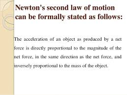 Formal Definition Newtons Second Law Fig Newtons Newton
