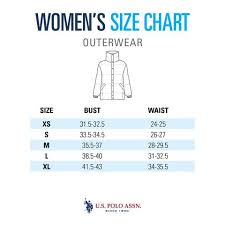 size guide womens outerwear u s polo assn