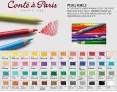 Afbeeldingsresultaat Voor Conte Pastel Pencils Color Chart