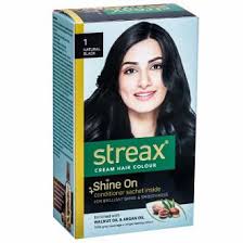 Loss & thin black hair treatment. Buy Streax Cream Hair Colour 1 Natural Black 25 G 25 Ml Online Sastasundar Com
