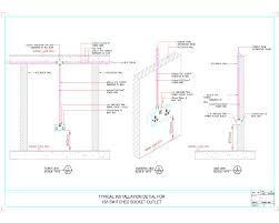 Double 13 amp socket outlet with a and c type usb charger. Typical Installation Detail For 13a Switched Socket Outlet Cad Files Dwg Files Plans And Details