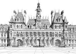 Hotel De Ville Paris My Most Detailed Drawing To Date And Most Popular And Most Time Consuming Fine Liner Pens 95 F Architecture Drawing Drawings Fine Art