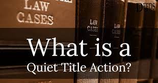 Jun 15, 2020 · quiet title instructions and forms this set of forms is useful for filing a quiet title action. What Is A Quiet Title Action Deeds Com