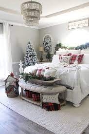 For your bedroom tree, keep it simple, like with this minimalistic tree decorated with lights. Holiday Home Tour Leanna Christmas Room Decor Christmas Bedroom Christmas Room