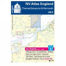 Nv Charts Uk 5 Nv Atlas England Thames To Great Yarmouth Paper And Download