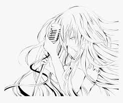 Complex flower coloring with patterns. Sad Anime Girl Coloring Page Hd Png Download Transparent Png Image Pngitem