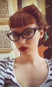 Missbo Loving The Cat Eye Glasses Rockabilly Hair Vintage Hairstyles Bangs And Glasses