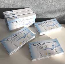 acuvue oasys with hydraclear plus兩星期拋棄型隱形眼鏡 隱形眼鏡鏡片採用矽水凝膠物料 不但使眼睛保持水潤舒適 而且高達98 的透氧度 讓眼睛直接呼吸新鮮的空氣 解決眼乾不舒適的煩惱 專為長時間 acuvue contact lens brands johnson and johnson