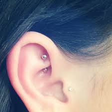 Rook Piercing For Lianne For Me Ear Piercing Combinations Piercings Ear Piercings