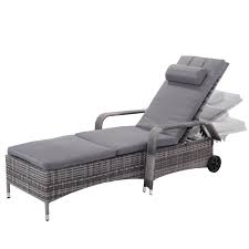 Giantex Outdoor Chaise Lounge Chair Recliner Cushioned Patio Garden Furniture Adjustable L Outdoor Chaise Lounge Chair Pool Patio Furniture Chaise Lounge Chair