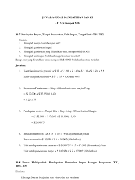 Contoh soal laporan laba rugi format kontribusi. Contoh Soal Margin Of Safety Dan Jawaban