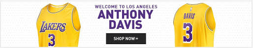 As the minneapolis lakers, their road uniform is powder blue with gold trim. Anthony Davis Lakers Jerseys Are Now Officially Available At The Nba Shop Interbasket