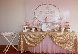 Throw a fairy tale princess theme party that your little princess and her royal guests will always remember! Pink Gold Royal Princess Party Planning Ideas Supplies Idea Cake Decor Baby Shower Princess Theme Princess Theme Birthday Party Baby Shower Princess