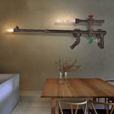 Https Www Amazon De Modeen Weinlese Wand Licht Eisen Wasser Rohr Maschinengewehr Wand Sconce Art Wand Lampe Eingeschlo Coole Raumgestaltung Rohrleuchte Lampe